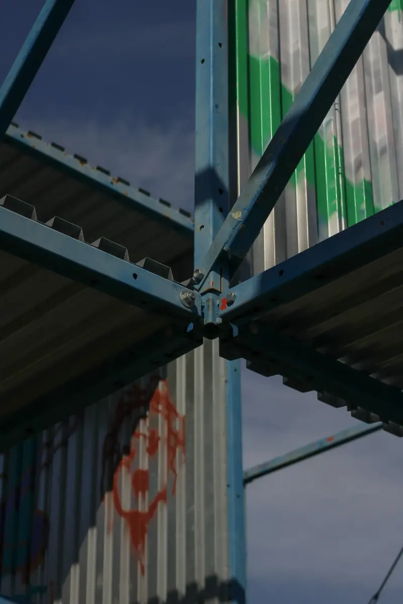 Close-up image of the Stick Structure.