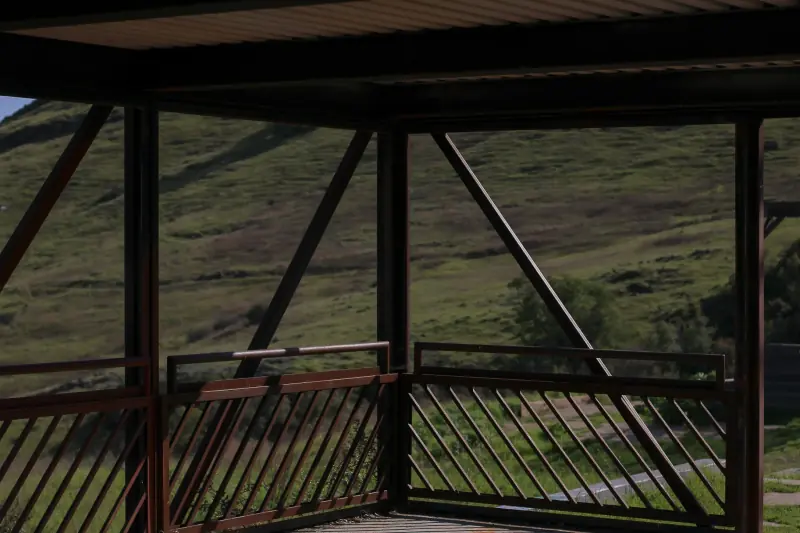 Close-up image of the Bridge House.