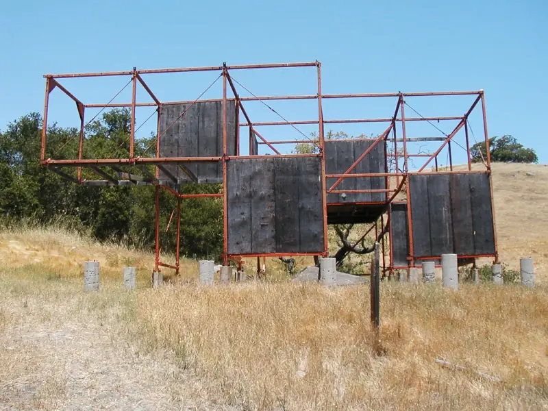 The stick structure in 2009 before renovations.