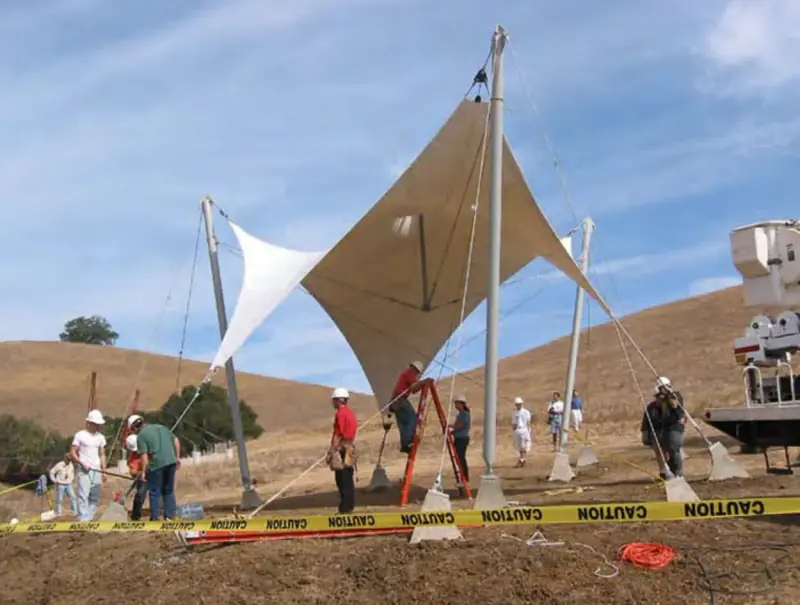 Final adjustments being made during construction.